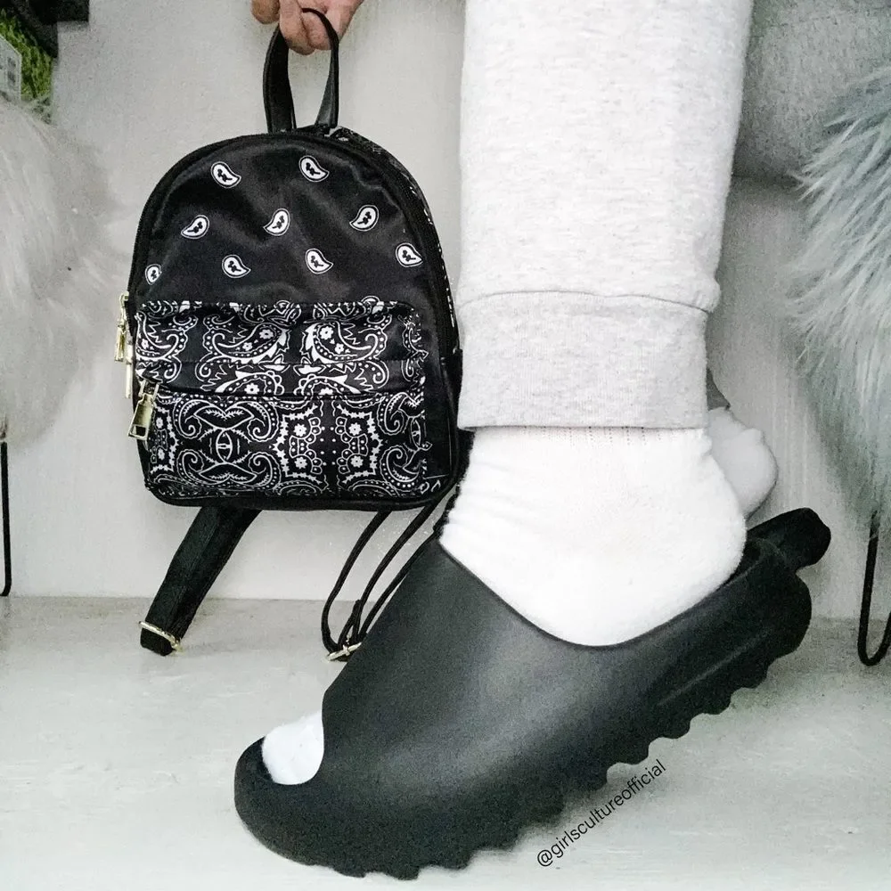 Black Bandana Mid Size backpack